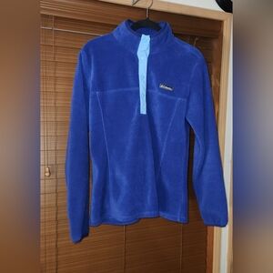 🔆Columbia Royal Blue Fleece Pull Over Jacket Size Medium